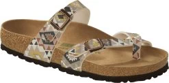 Birkenstock Women's Mayari Vegan -Birkenstock birkenstock womens mayari vegan printed mocha birko flor 1019602 82456.1657899282