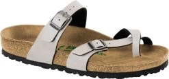 Birkenstock Women's Mayari Vegan -Birkenstock birkenstock womens mayari vegan stone pull up birko flor 1009990 79454.1657899283