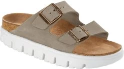 Birkenstock Women's Papillio Arizona Platform -Birkenstock birkenstock womens papillio arizona platform chunky suede taupe 1018135 53279.1686295745