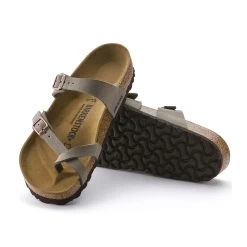 Birkenstock Women's Mayari Birkibuc - Stone (Regular Width) -Birkenstock mayari stone 2 44007.1532106404