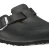 Birkenstock Boston Black Oiled Leather Clog
